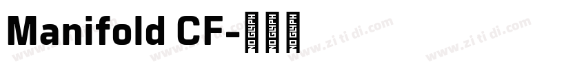 Manifold CF字体转换 Manifold CF字体转换
